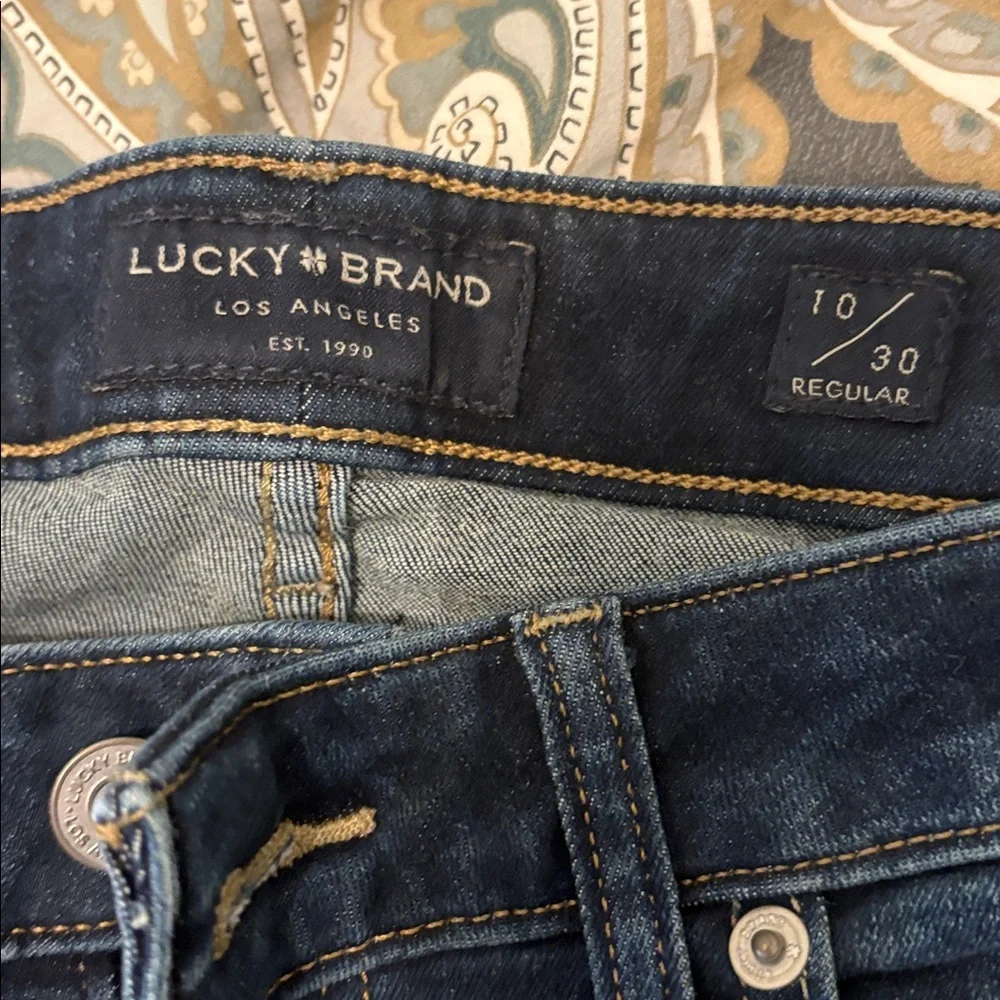 Lucky Brand Dark Blue low rise jeans - Picture 3 of 6